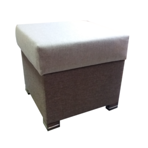 pufa KWADRAT nogi drewniane